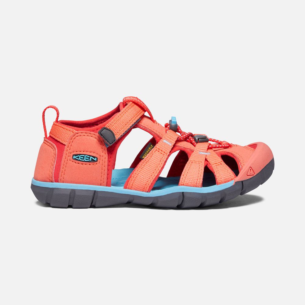 Sandales Keen Enfant Corail/Rouge | Seacamp Ii Cnx | IATQR-7408